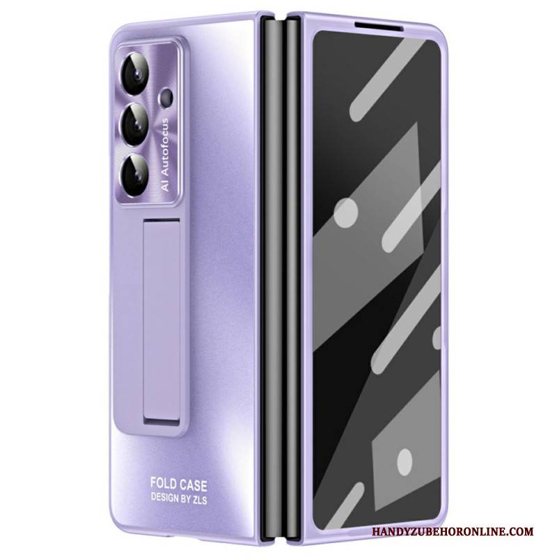 Hülle Samsung Galaxy Z Fold 7 Mattes Design Mit Ständer Und Displayschutzfolie