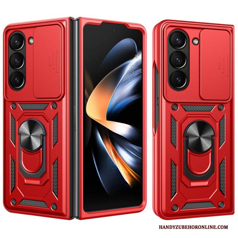 Hülle Samsung Galaxy Z Fold 7 Ringhalter Und Verschiebbare Kameraabdeckung