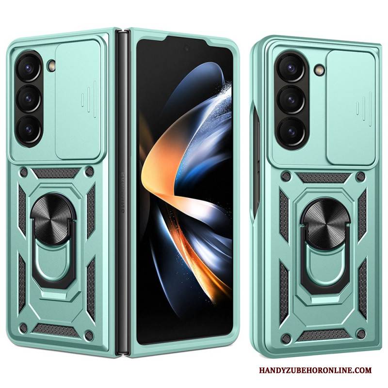 Hülle Samsung Galaxy Z Fold 7 Ringhalter Und Verschiebbare Kameraabdeckung