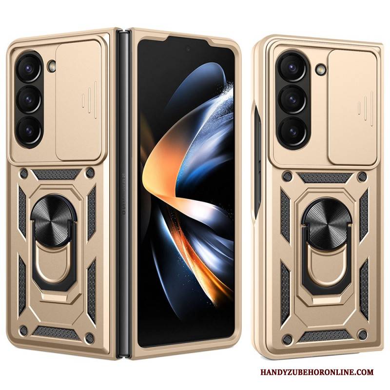 Hülle Samsung Galaxy Z Fold 7 Ringhalter Und Verschiebbare Kameraabdeckung