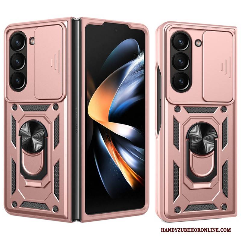 Hülle Samsung Galaxy Z Fold 7 Ringhalter Und Verschiebbare Kameraabdeckung