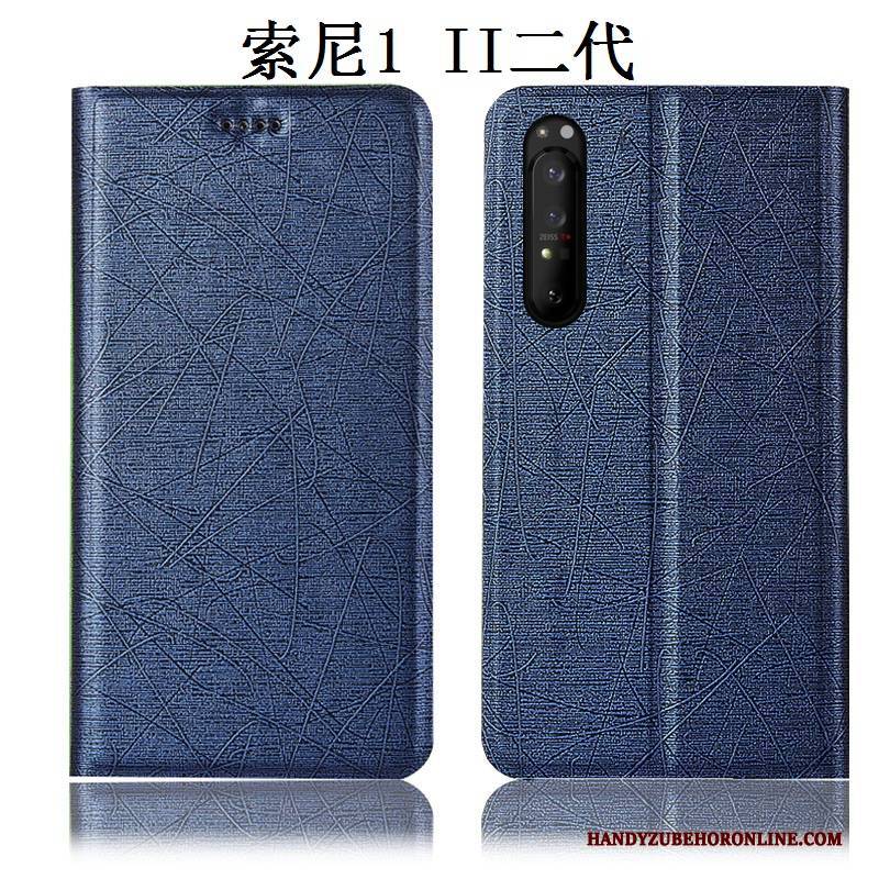 Hülle Sony Xperia 1 Ii Schutz Handyhüllen Rot, Case Sony Xperia 1 Ii Taschen Seide Anti-sturz
