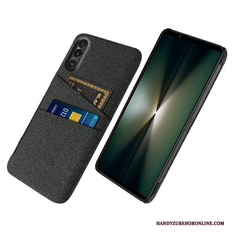 Hülle Sony Xperia 1 Vii Kartenhalter Aus Stoff