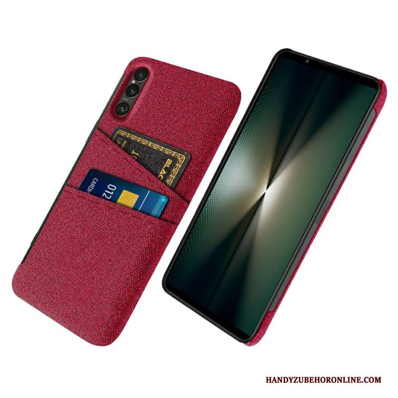 Hülle Sony Xperia 1 Vii Kartenhalter Aus Stoff