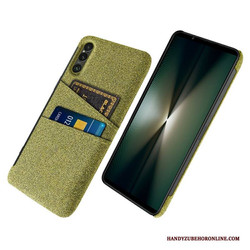 Hülle Sony Xperia 1 Vii Kartenhalter Aus Stoff