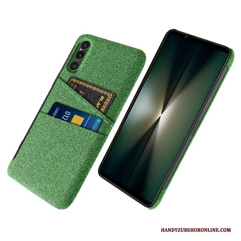 Hülle Sony Xperia 1 Vii Kartenhalter Aus Stoff