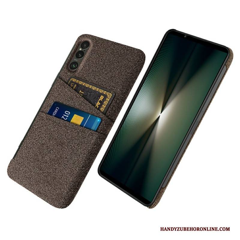 Hülle Sony Xperia 1 Vii Kartenhalter Aus Stoff