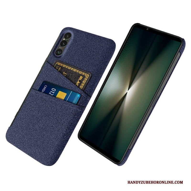Hülle Sony Xperia 1 Vii Kartenhalter Aus Stoff