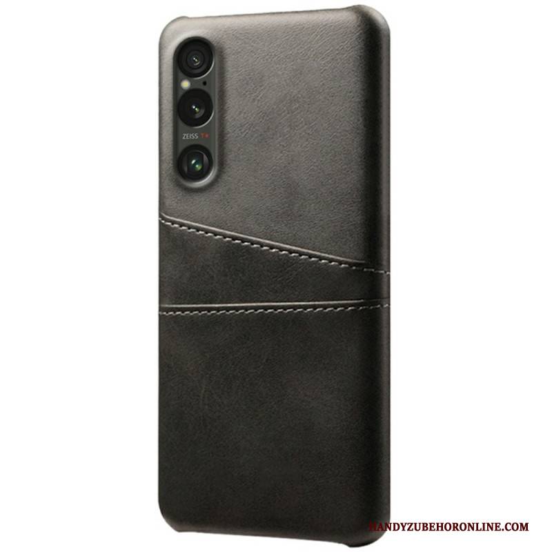 Hülle Sony Xperia 1 Vii Kartenhalter In Lederoptik