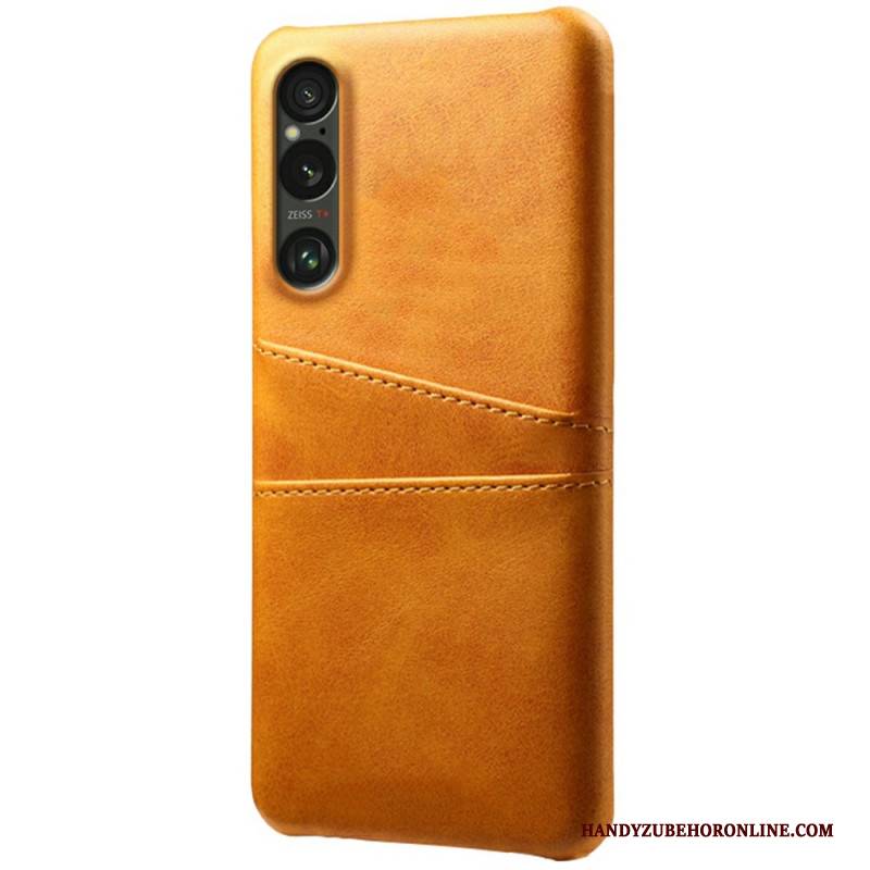Hülle Sony Xperia 1 Vii Kartenhalter In Lederoptik