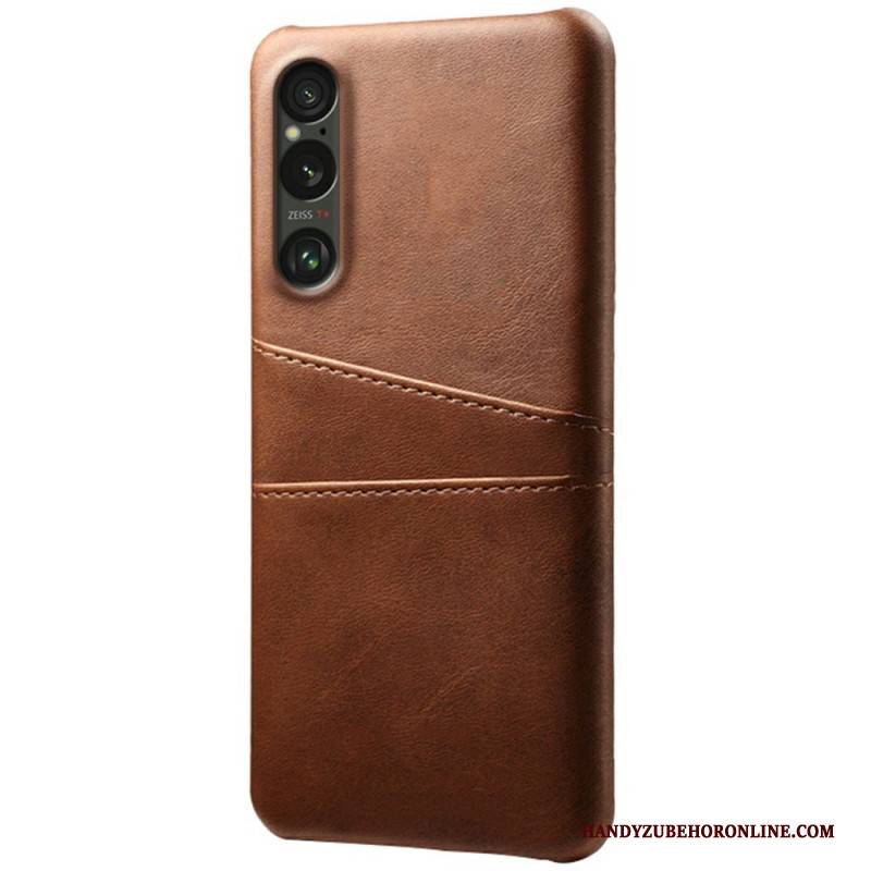 Hülle Sony Xperia 1 Vii Kartenhalter In Lederoptik