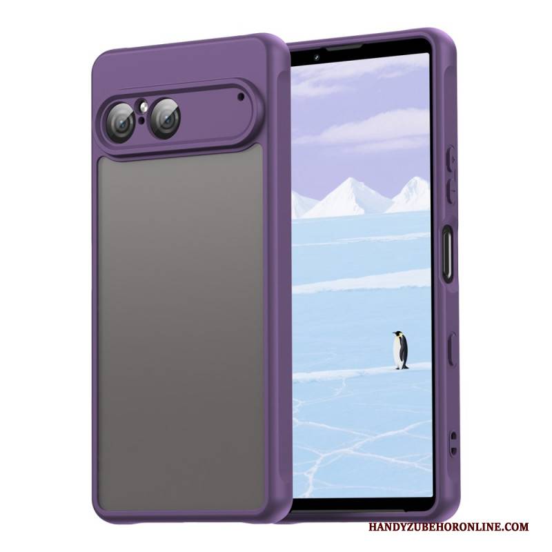 Hülle Sony Xperia 10 Vii Getöntes Hybrid-silikon