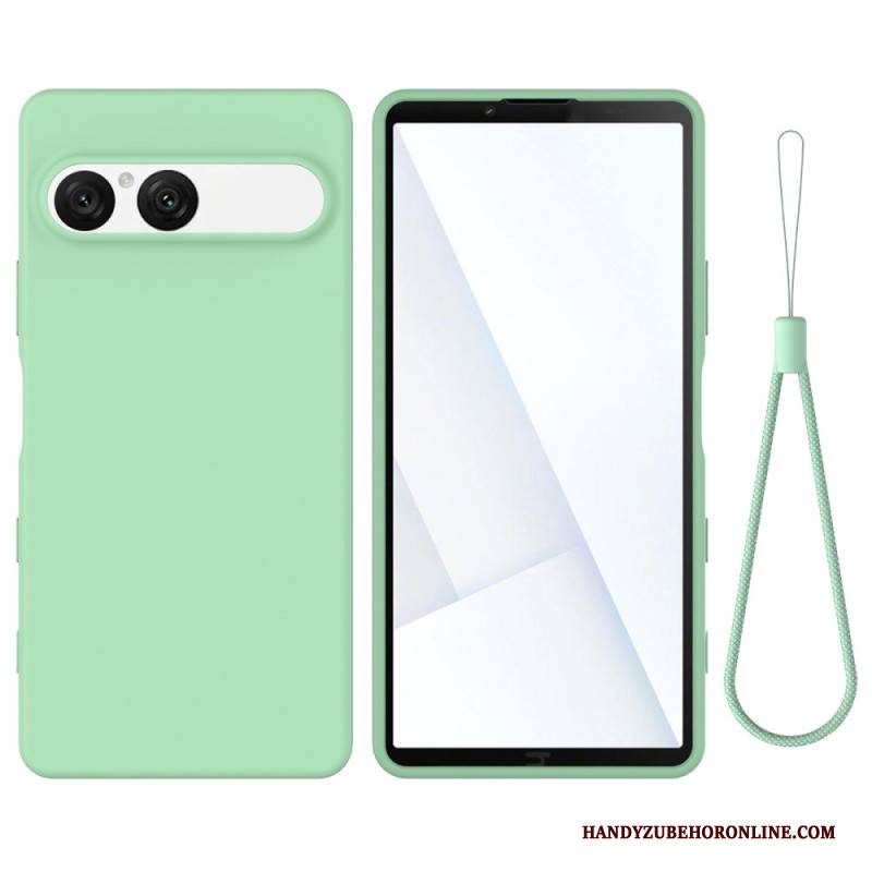 Hülle Sony Xperia 10 Vii Handyhülle Silikon Mit Riemen