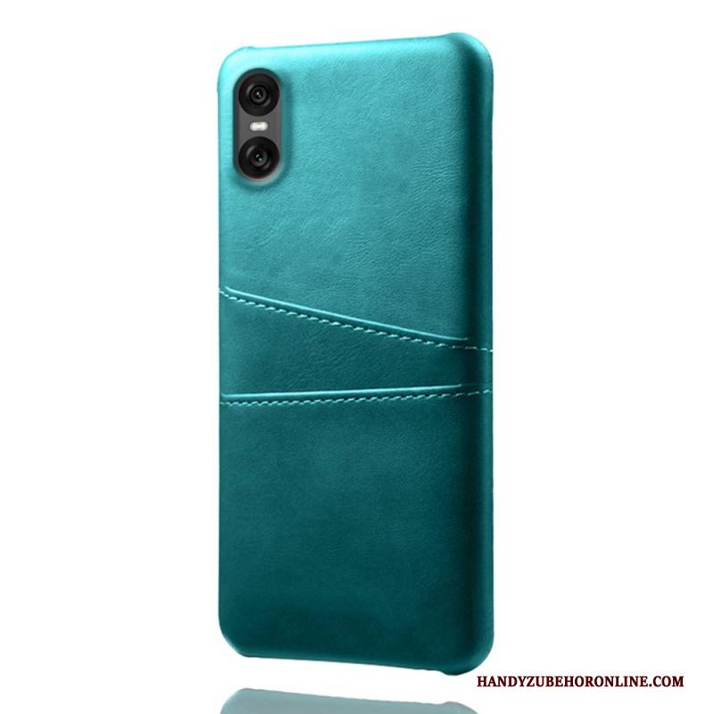 Hülle Sony Xperia 10 Vii Kartenetui In Lederoptik