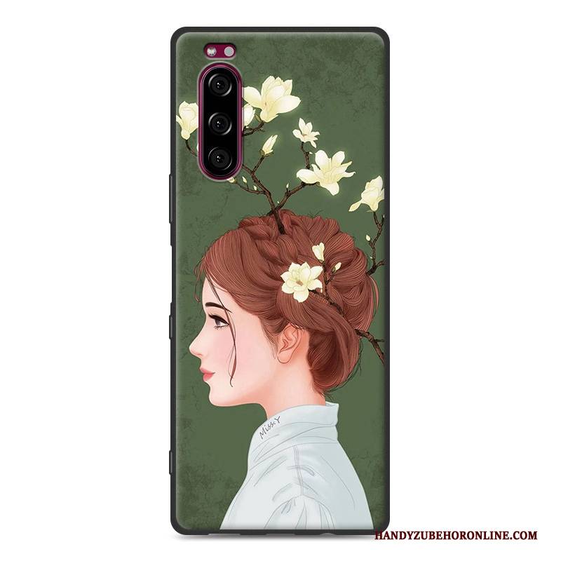 Hülle Sony Xperia 5 Schutz Handyhüllen Gelb, Case Sony Xperia 5 Weiche Persönlichkeit