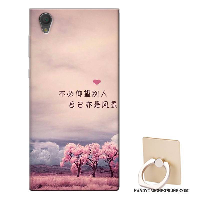 Hülle Sony Xperia L1 Schutz Handyhüllen Anti-sturz, Case Sony Xperia L1 Weiche Weiß Muster