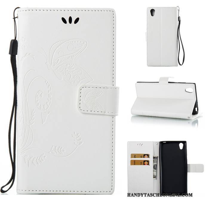 Hülle Sony Xperia L1 Silikon Rot Hängende Verzierungen, Case Sony Xperia L1 Folio Handyhüllen