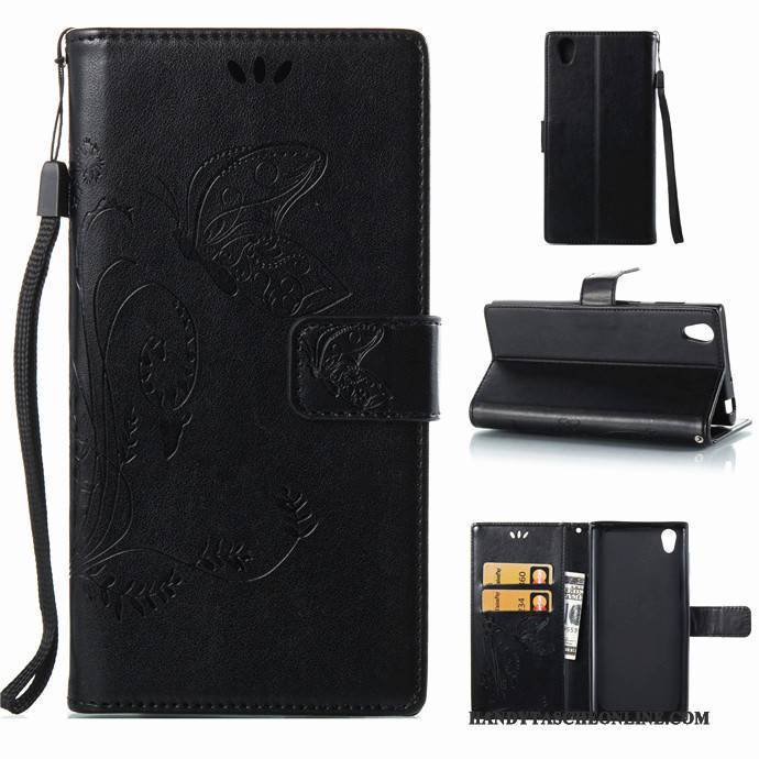 Hülle Sony Xperia L1 Silikon Rot Hängende Verzierungen, Case Sony Xperia L1 Folio Handyhüllen