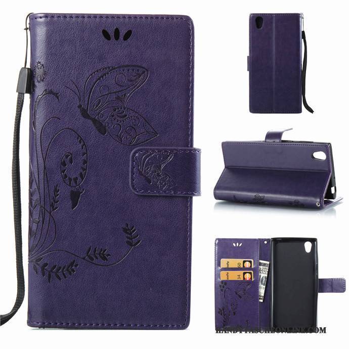 Hülle Sony Xperia L1 Silikon Rot Hängende Verzierungen, Case Sony Xperia L1 Folio Handyhüllen