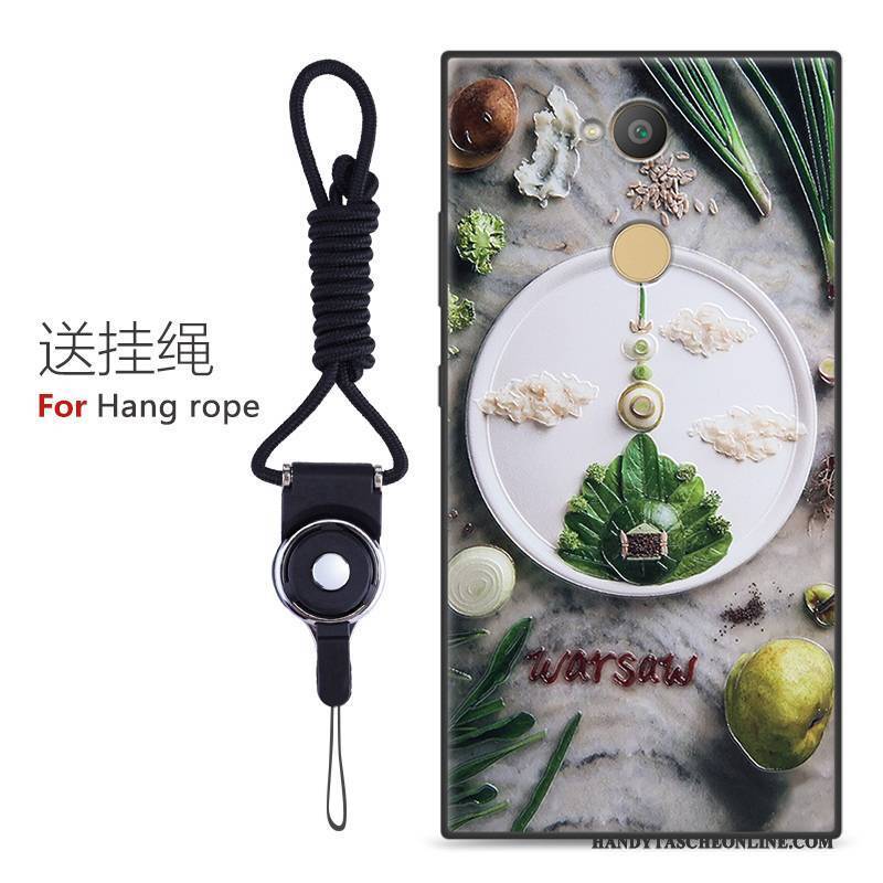 Hülle Sony Xperia L2 Karikatur Anti-sturz Handyhüllen, Case Sony Xperia L2 Schutz Nubuck