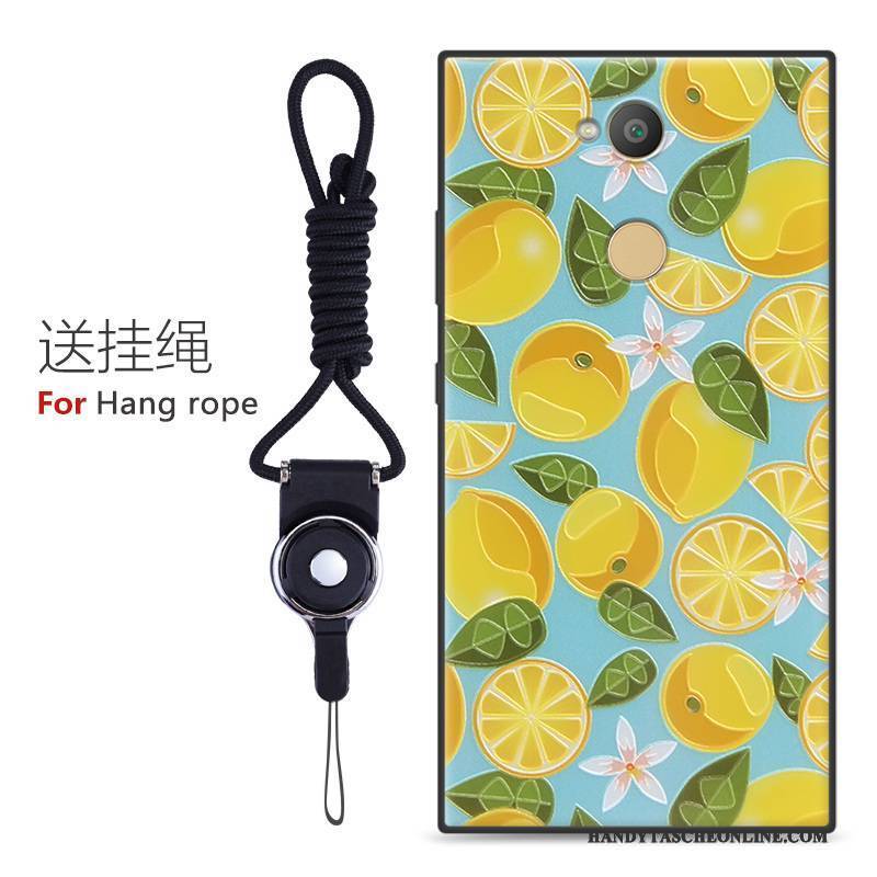 Hülle Sony Xperia L2 Karikatur Anti-sturz Handyhüllen, Case Sony Xperia L2 Schutz Nubuck