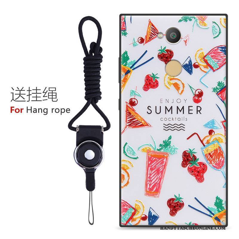 Hülle Sony Xperia L2 Karikatur Anti-sturz Handyhüllen, Case Sony Xperia L2 Schutz Nubuck