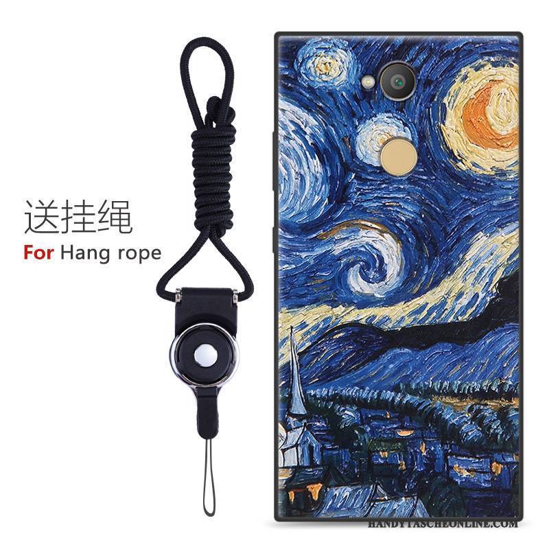 Hülle Sony Xperia L2 Karikatur Anti-sturz Handyhüllen, Case Sony Xperia L2 Schutz Nubuck