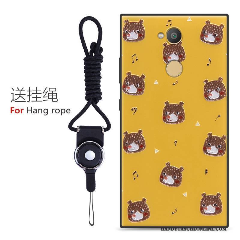 Hülle Sony Xperia L2 Karikatur Anti-sturz Handyhüllen, Case Sony Xperia L2 Schutz Nubuck