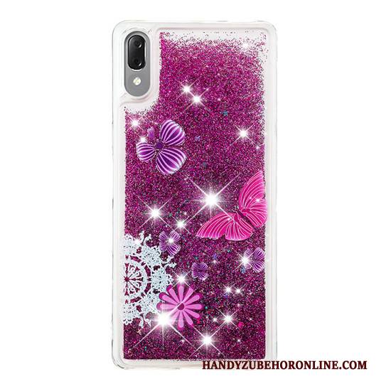 Hülle Sony Xperia L3 Kreativ Handyhüllen Gold, Case Sony Xperia L3 Treibsand Ballon