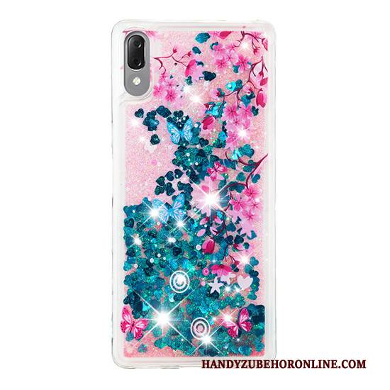 Hülle Sony Xperia L3 Kreativ Handyhüllen Gold, Case Sony Xperia L3 Treibsand Ballon