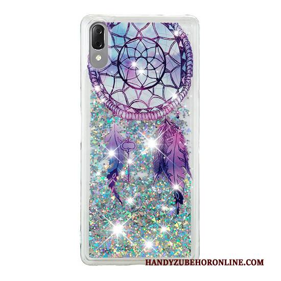 Hülle Sony Xperia L3 Kreativ Handyhüllen Gold, Case Sony Xperia L3 Treibsand Ballon