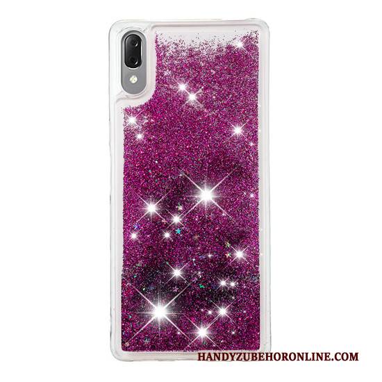 Hülle Sony Xperia L3 Kreativ Handyhüllen Gold, Case Sony Xperia L3 Treibsand Ballon
