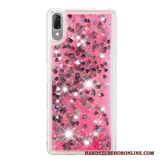 Hülle Sony Xperia L3 Kreativ Handyhüllen Gold, Case Sony Xperia L3 Treibsand Ballon