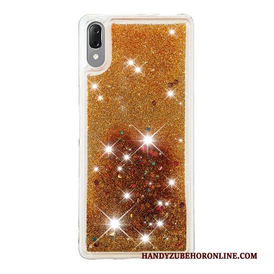 Hülle Sony Xperia L3 Kreativ Handyhüllen Gold, Case Sony Xperia L3 Treibsand Ballon