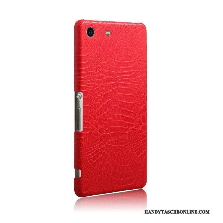 Hülle Sony Xperia M5 Dual Leder Krokodilmuster Neu, Case Sony Xperia M5 Dual Schutz Handyhüllen Hellblau