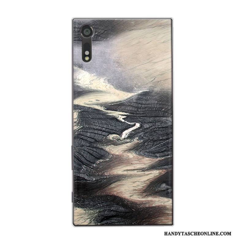 Hülle Sony Xperia Xa Ultra Silikon Angepasst Handyhüllen, Case Sony Xperia Xa Ultra Retro Grün Groß
