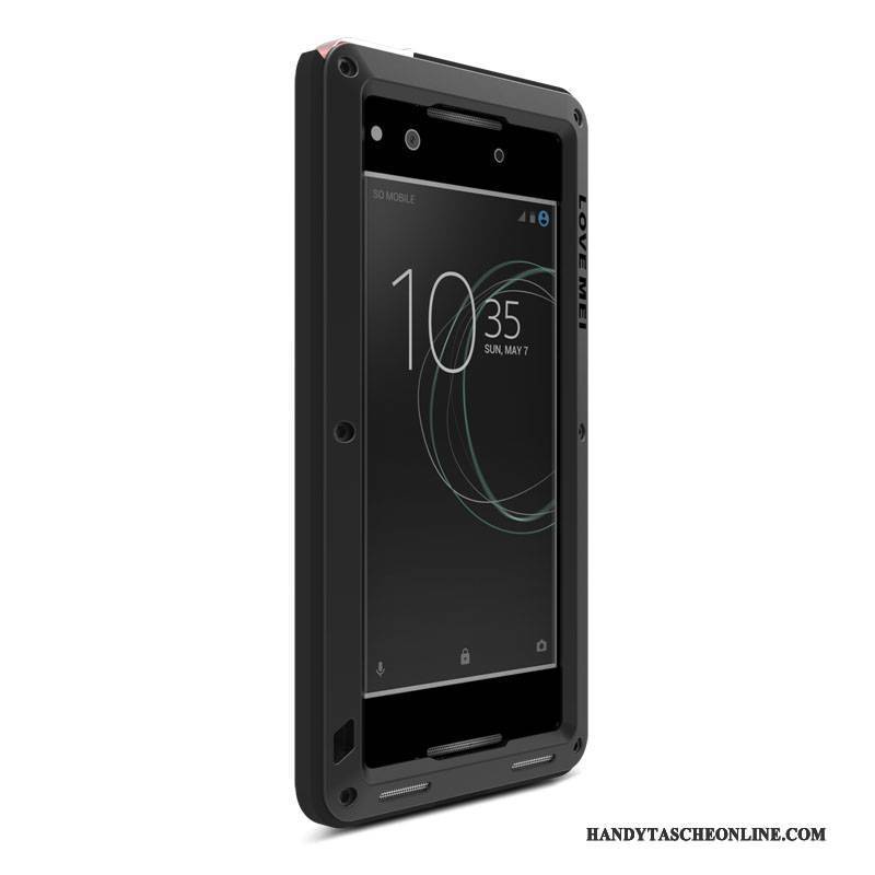 Hülle Sony Xperia Xa1 Metall Anti-sturz Blau, Case Sony Xperia Xa1 Schutz Drei Verteidigungen Handyhüllen