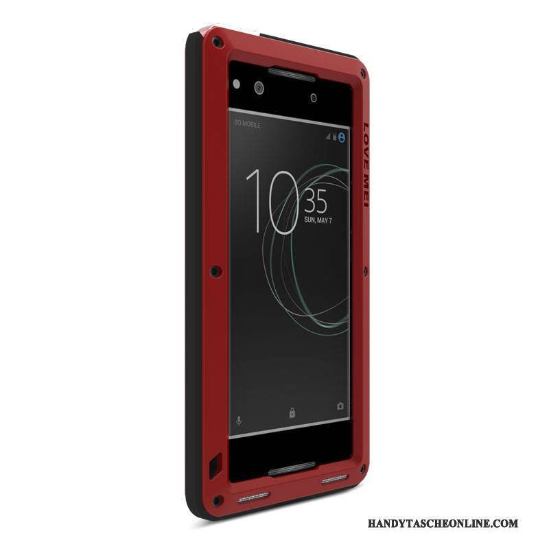 Hülle Sony Xperia Xa1 Metall Anti-sturz Blau, Case Sony Xperia Xa1 Schutz Drei Verteidigungen Handyhüllen