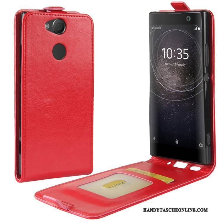 Hülle Sony Xperia Xa2 Lederhülle Handyhüllen Weiß, Case Sony Xperia Xa2 Schutz