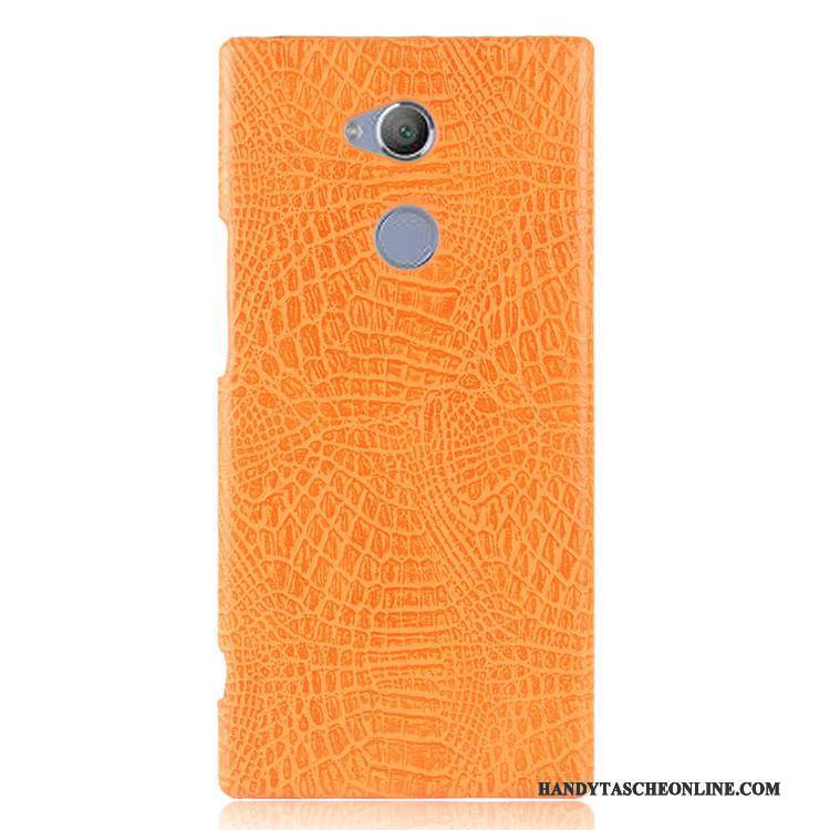 Hülle Sony Xperia Xa2 Ultra Retro Schwer Blau, Case Sony Xperia Xa2 Ultra Schutz Krokodilmuster Handyhüllen