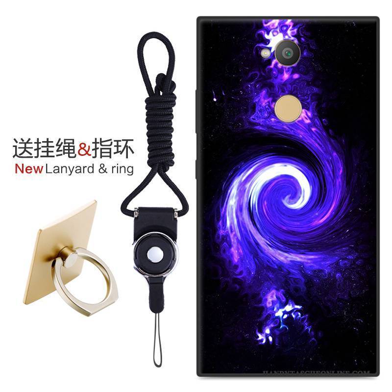 Hülle Sony Xperia Xa2 Ultra Weiche Nubuck Schwarz, Case Sony Xperia Xa2 Ultra Schutz Handyhüllen