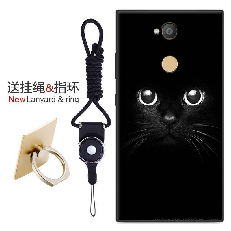 Hülle Sony Xperia Xa2 Ultra Weiche Nubuck Schwarz, Case Sony Xperia Xa2 Ultra Schutz Handyhüllen