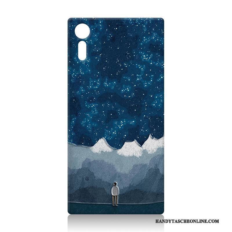 Hülle Sony Xperia Xz Karikatur Anti-sturz Schwer, Case Sony Xperia Xz Schutz Handyhüllen Lila