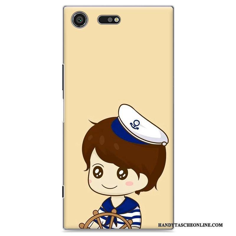 Hülle Sony Xperia Xz Premium Gemalt Gelb Handyhüllen, Case Sony Xperia Xz Premium Schutz Liebhaber