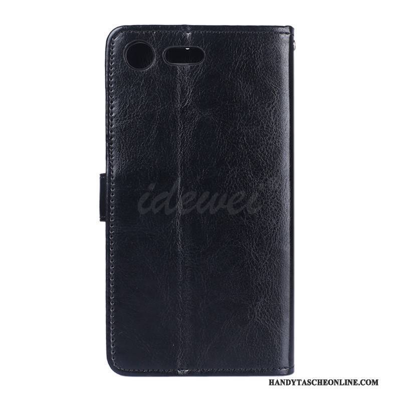 Hülle Sony Xperia Xz1 Compact Folio Rot Handyhüllen, Case Sony Xperia Xz1 Compact Lederhülle