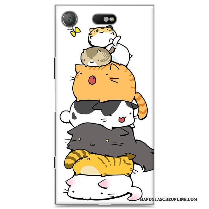 Hülle Sony Xperia Xz1 Compact Gemalt Schwer Blau, Case Sony Xperia Xz1 Compact Karikatur Handyhüllen