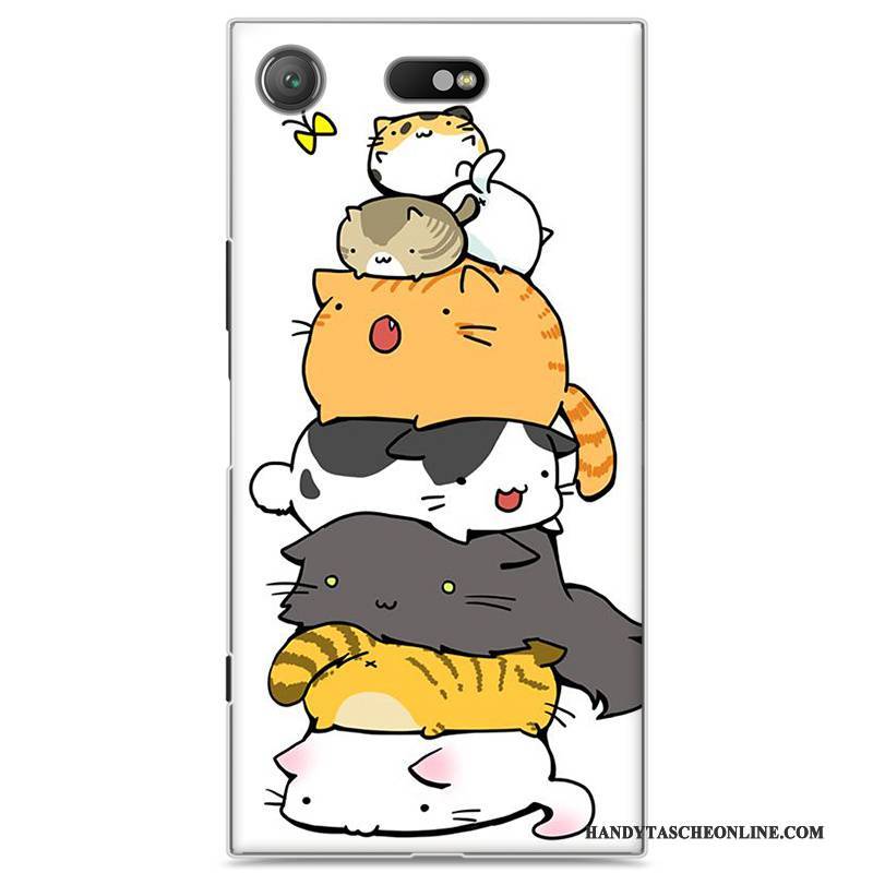 Hülle Sony Xperia Xz1 Compact Karikatur Rot Schwer, Case Sony Xperia Xz1 Compact Gemalt Handyhüllen