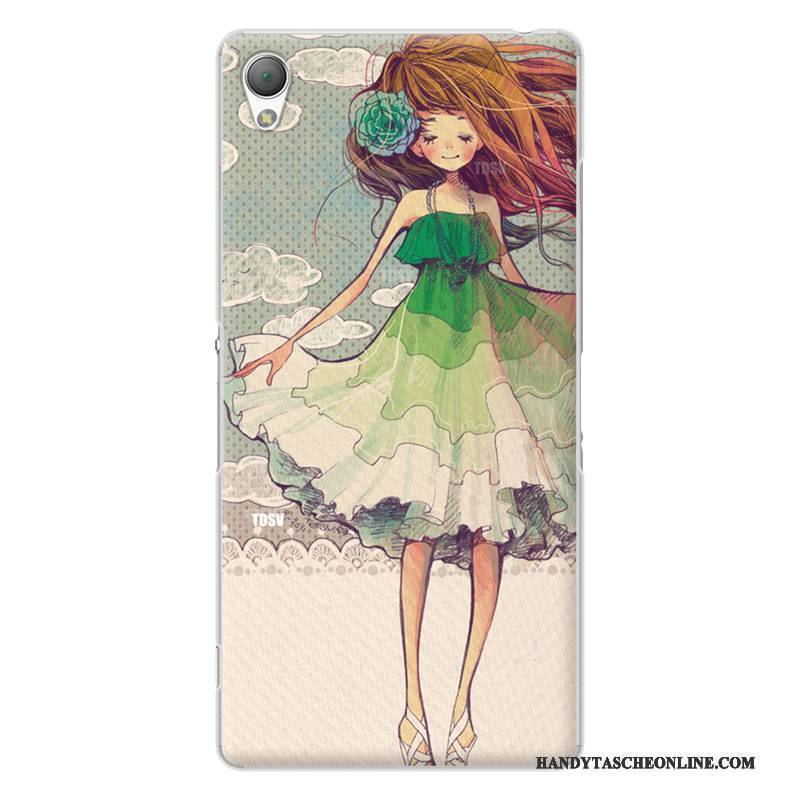 Hülle Sony Xperia Z3 Schutz Grün Lichtfarbe, Case Sony Xperia Z3 Neu Handyhüllen
