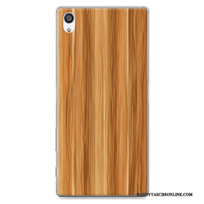 Hülle Sony Xperia Z5 Kreativ Schwer Dunkel, Case Sony Xperia Z5 Holzmaserung Persönlichkeit Grau