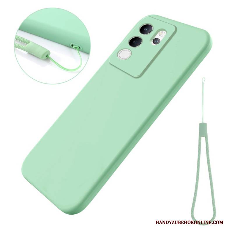 Hülle Vivo V30 Lite 5g Flüssigsilikon Mit Band